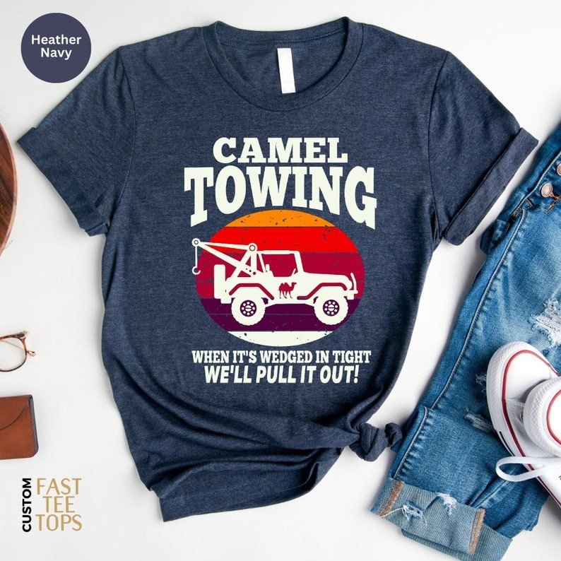 il_794xN.6078393906_fju0 Stylish Unisex T-Shirt Featuring Camel Towing Design